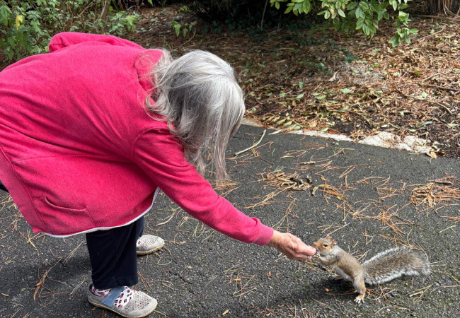 A beautiful moment with nature – sharing simple joys