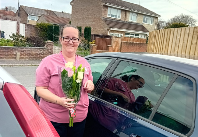 Congratulations Heather for completing NVQ In Health & Social care with merit