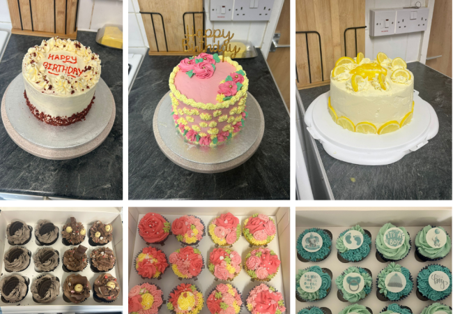 Yummy cakes by our lovely staff