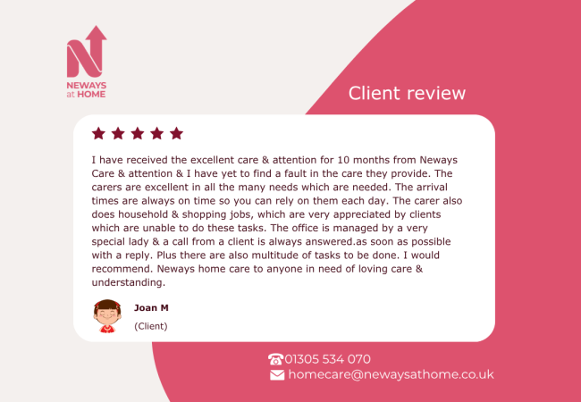 Excellent review for reliable care & timely support