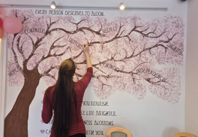 Sneak peek of our dignity tree in progress.